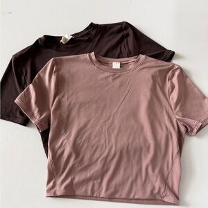 Lululemon Wondermost ultra-soft Nulu crewneck cropped shirts size small like new